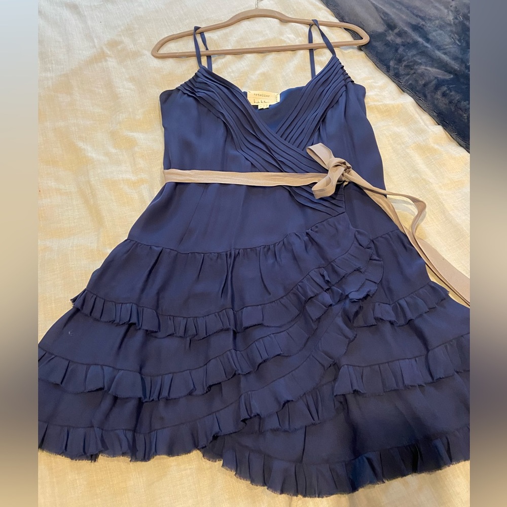 Nicole Miller Artelier Blue mini dress.